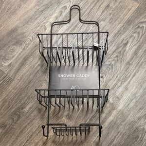 AO Black Metal Shower Caddy